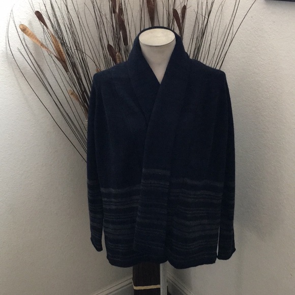 Forever 21 Navy/Grey Oversized Cardigan Sweater - Fits Like Medium - Picture 4 of 7